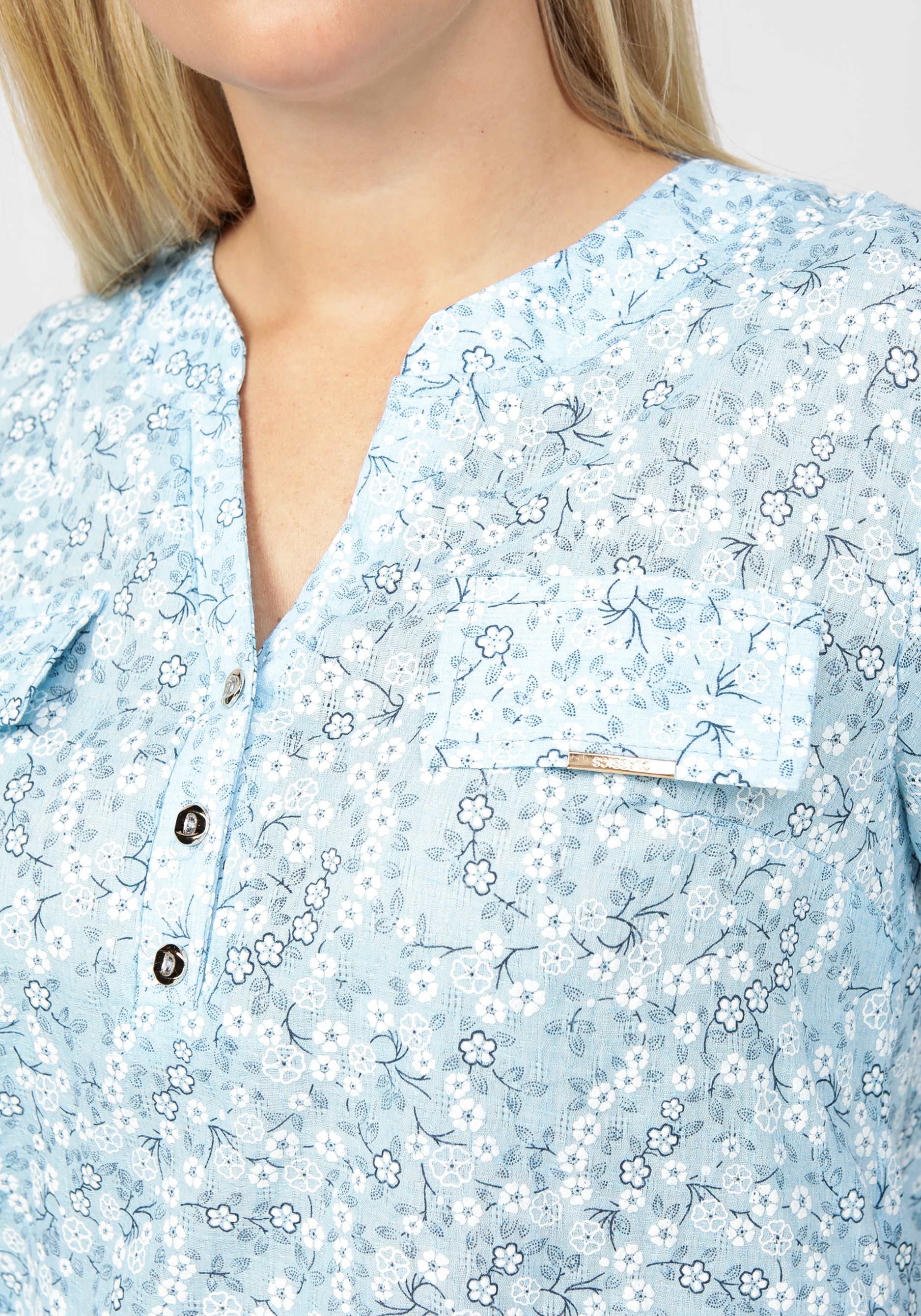 Рубашка женская "Кэссиди" Unit, цвет голубой, размер 52 - фото 5