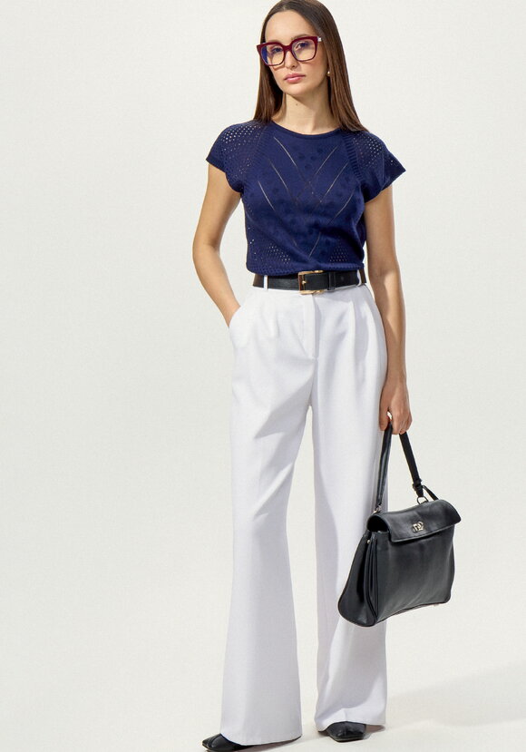 Футболка ажурная с графичным рисунком шир.  580, рис. 22