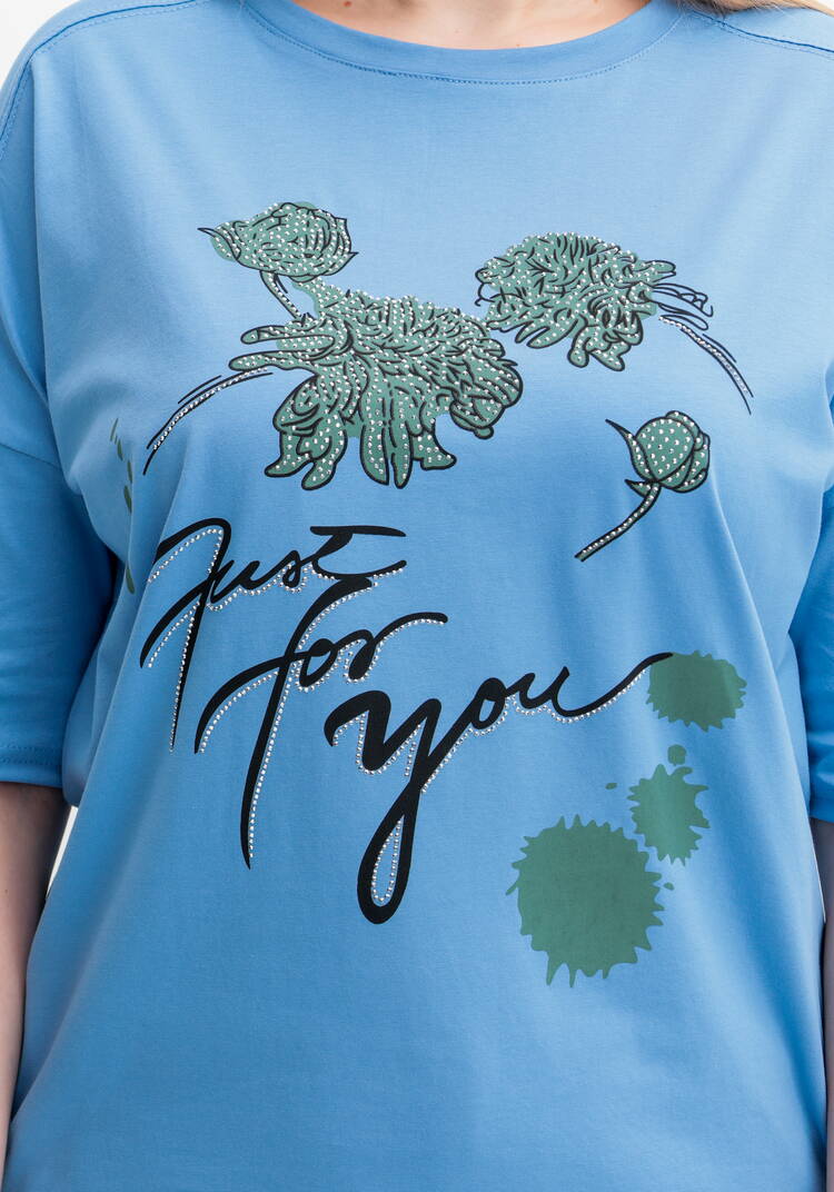 Футболка с принтом и рукавом 3/4 шир.  750, рис. 10