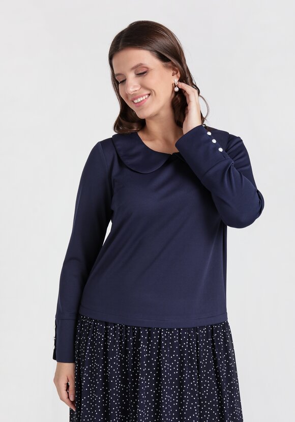 Платье с комбинированной тканью шир.  580, рис. 8