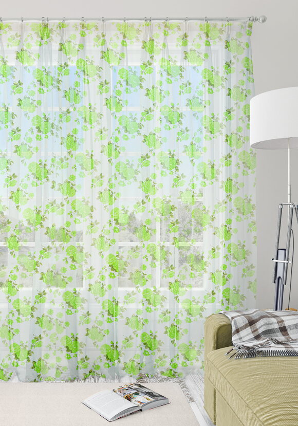 Тюль-вуаль Симфония цветов шир.  580, рис. 12