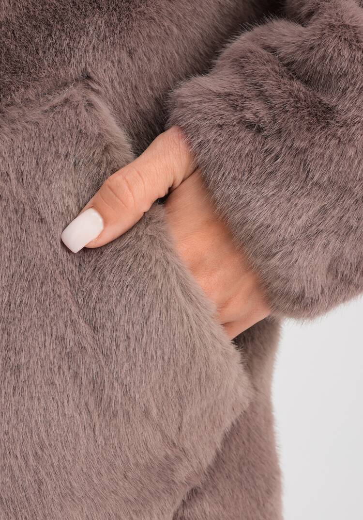 Пальто из экомеха шир.  750, рис. 26