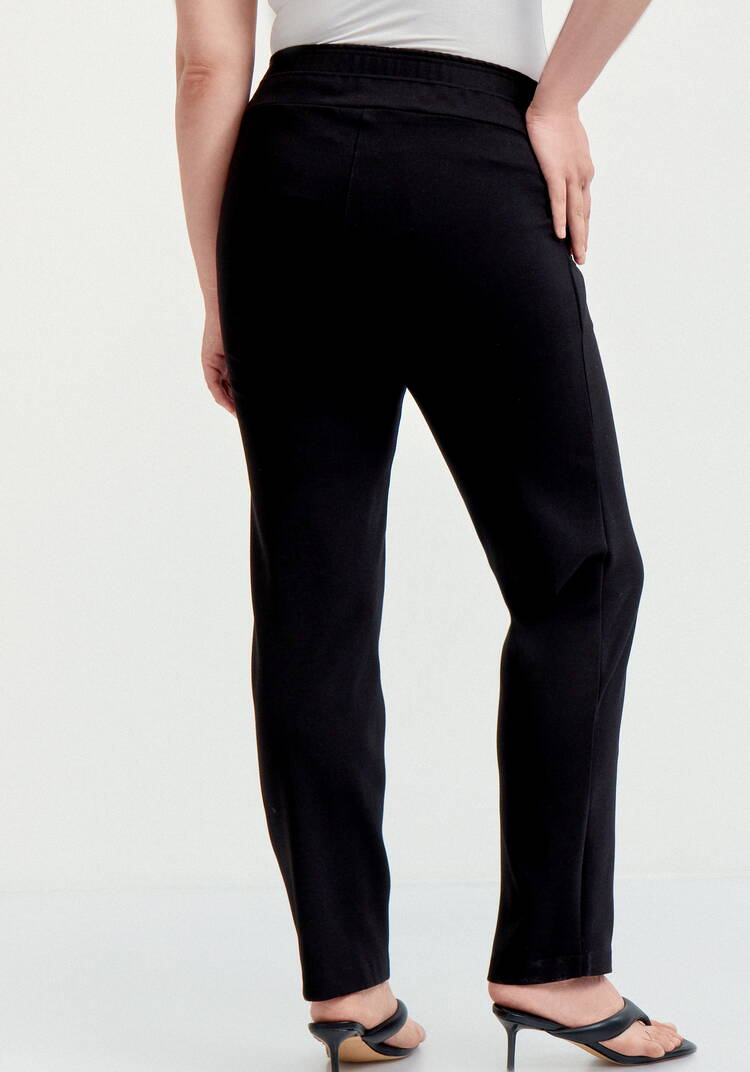 Брюки с эффектом утяжки и декором по низу шир.  750, рис. 3