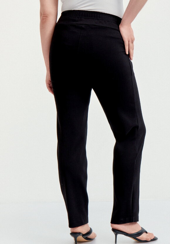 Брюки с эффектом утяжки и декором по низу шир.  580, рис. 3