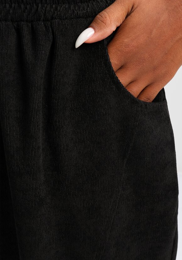 Брюки вельветовые с декоративной отстрочкой шир.  580, рис. 5