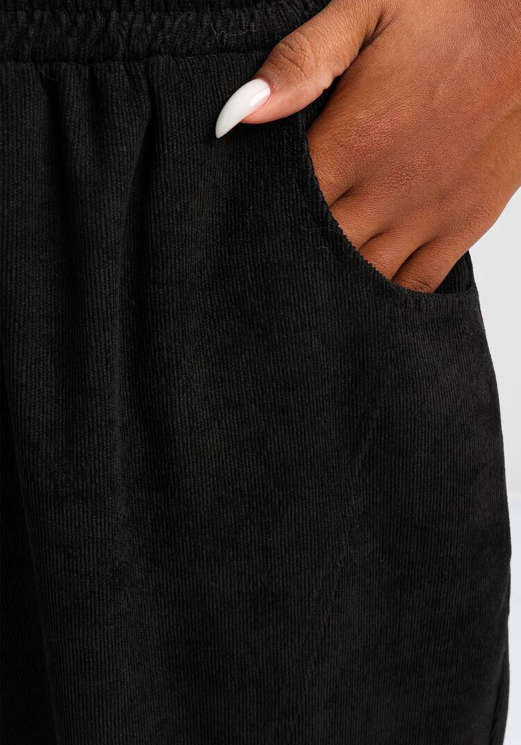 Брюки вельветовые с декоративной отстрочкой шир.  750, рис. 5