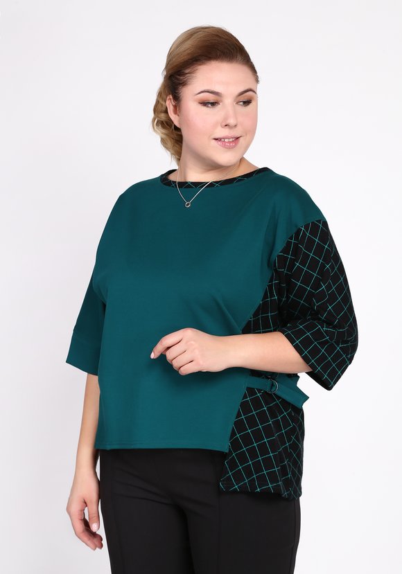 Свитшот с асимметричной длиной шир.  580, рис. 6