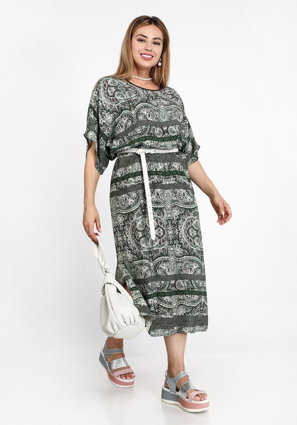 Платье Стильный узор шир.  580, рис. 3