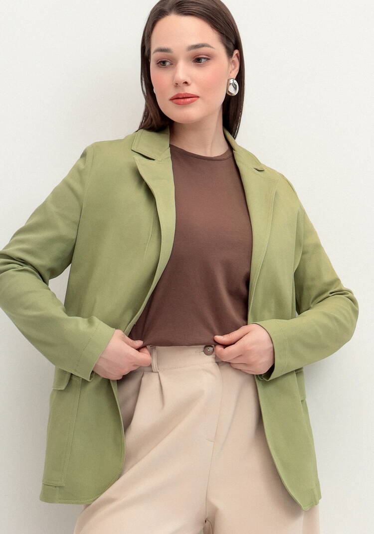 Пиджак из джинсы с карманами шир.  750, рис. 1