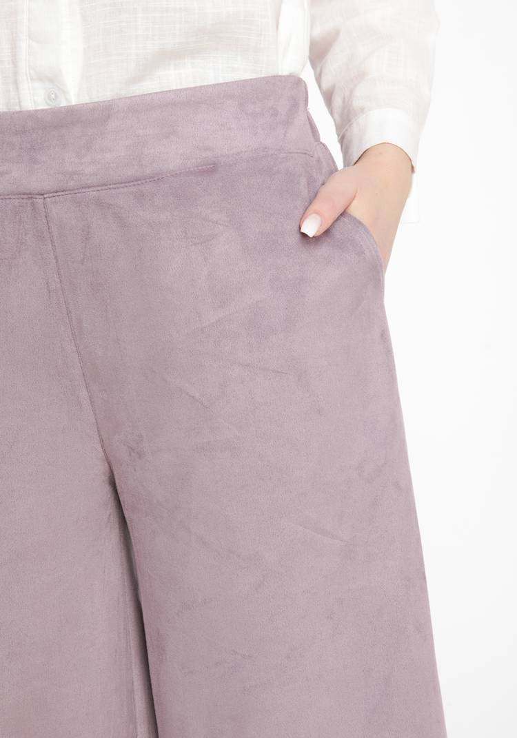 Шорты женские ниже колена из эко-замши шир.  750, рис. 8