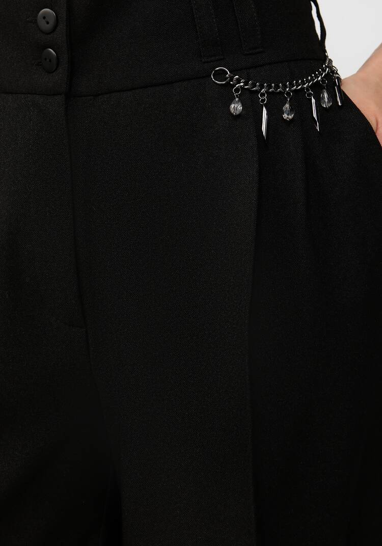 Брюки со стрелками и декором шир.  750, рис. 5