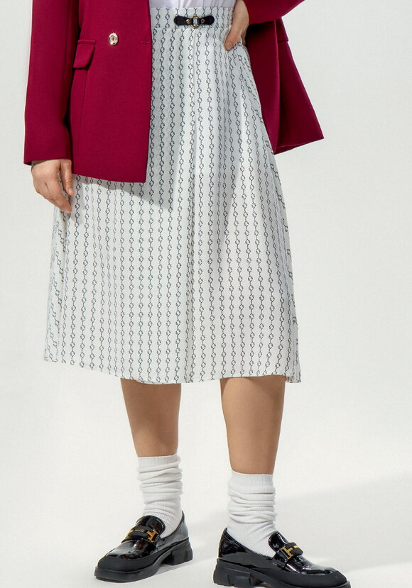 Юбка с принтом на запах шир.  580, рис. 8