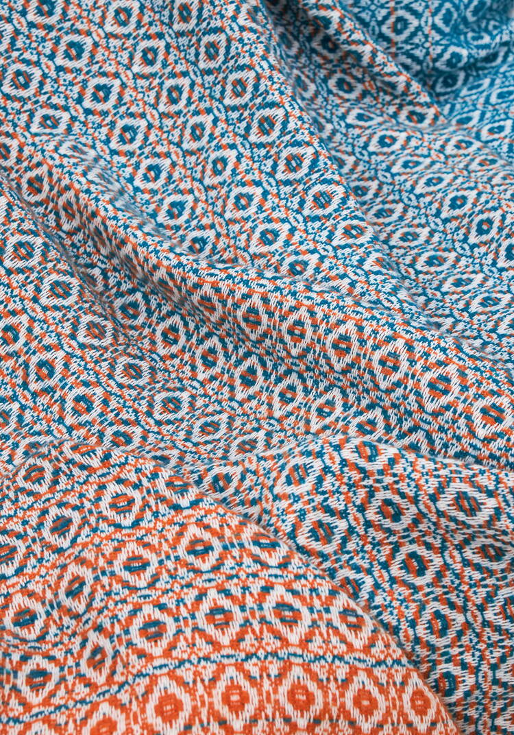 Плед с бахромой Хлопковый жаккард шир.  750, рис. 30