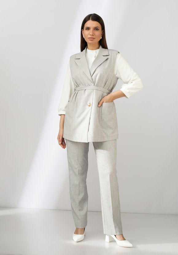 Брюки классические на широкой резинке шир.  580, рис. 7