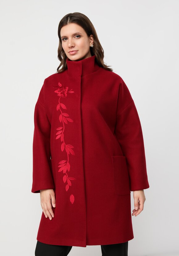 Пальто с вышивкой шир.  580, рис. 24