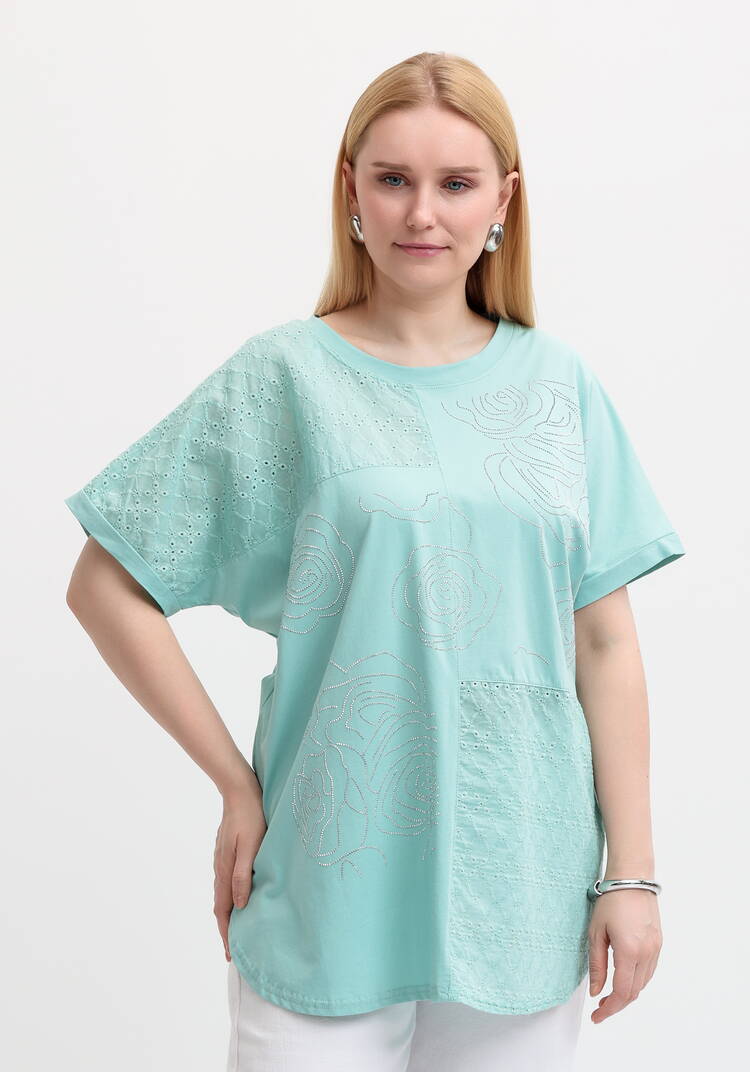 Футболка с рисунком из страз шир.  750, рис. 12