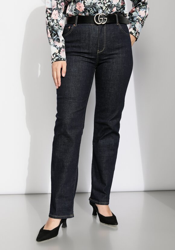 Джинсы прямого кроя с комфортным поясом шир.  580, рис. 8