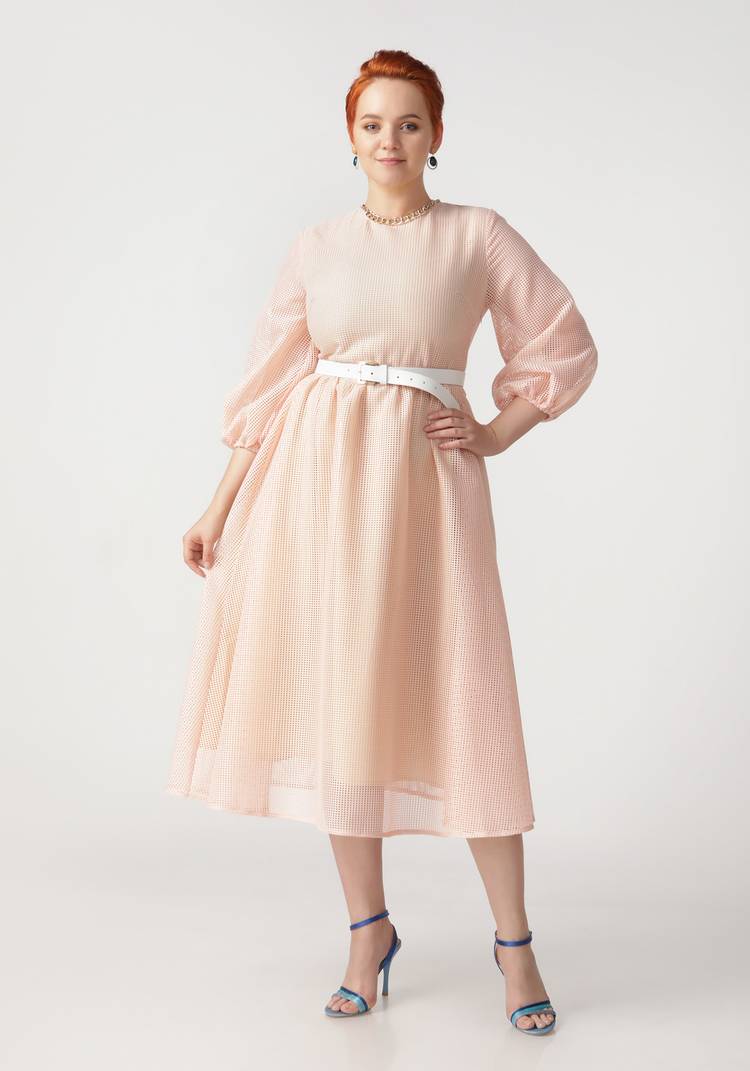 Платье с пышными рукавами шир.  750, рис. 7