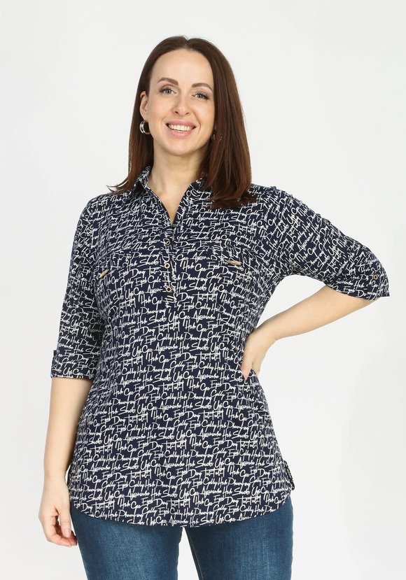 Блуза Чудесная встреча шир.  580, рис. 11