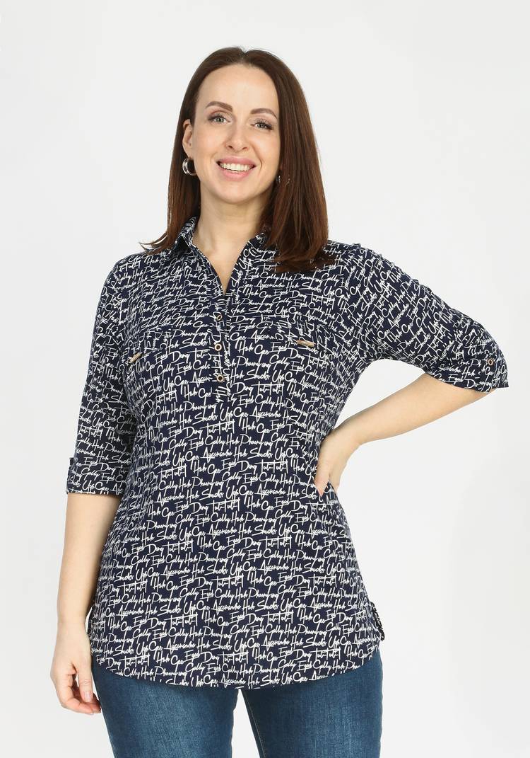 Блуза Чудесная встреча шир.  750, рис. 11