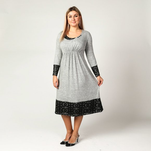 Платье с завышенной талией шир.  580, рис. 1