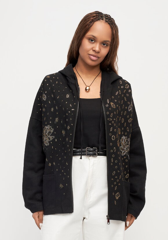 Джинсовая куртка Жемчужины росы шир.  580, рис. 11