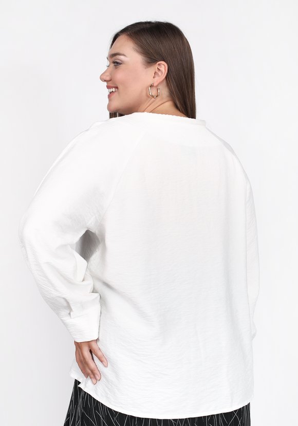 Блуза свободного силуэта с рукавом реглан шир.  580, рис. 2