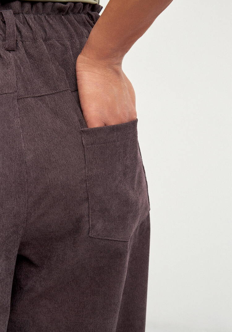 Брюки вельветовые широкие на резинке шир.  750, рис. 6