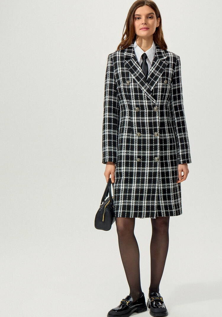 Платье двубортное из твида шир.  750, рис. 10