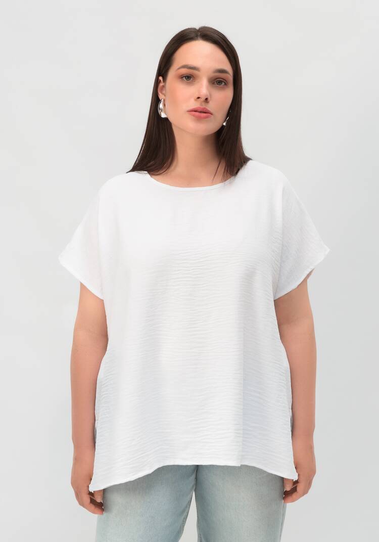 Блуза базовая со спущенной линией плеча шир.  750, рис. 9