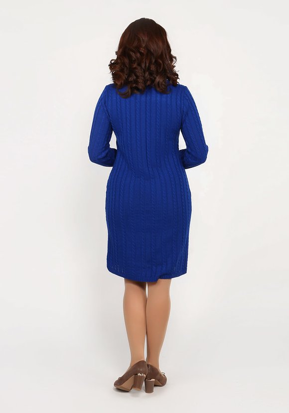 Платье прямое с вязкой косы шир.  580, рис. 8