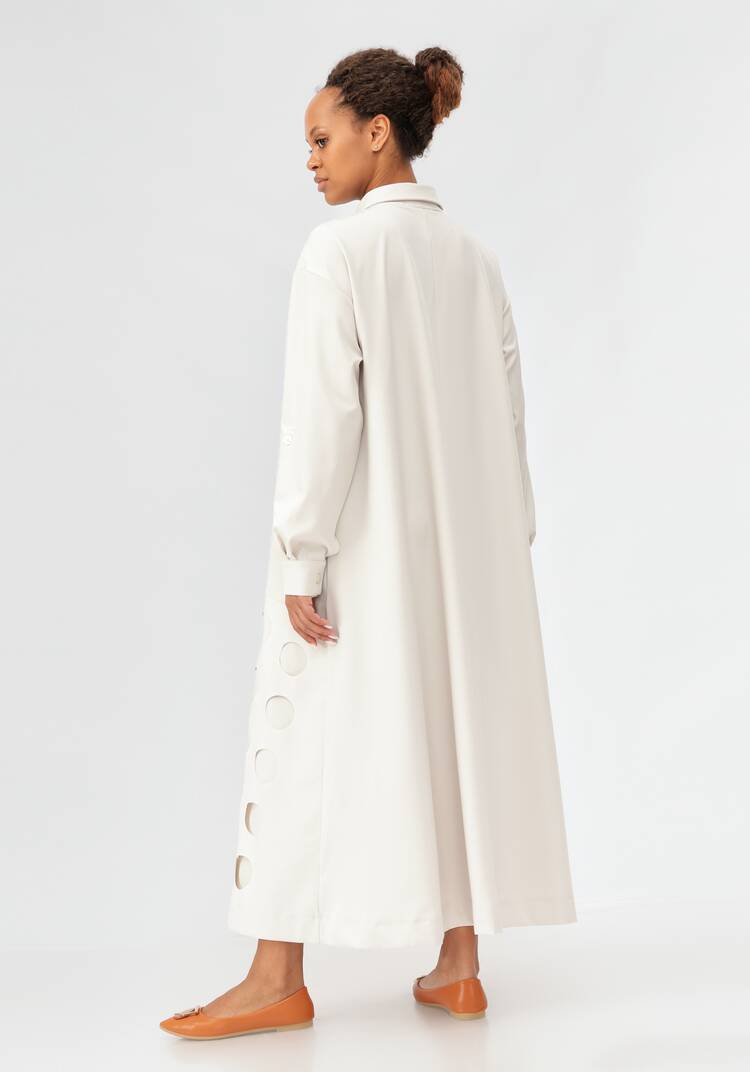 Платье-рубашка с перфорацией шир.  750, рис. 3