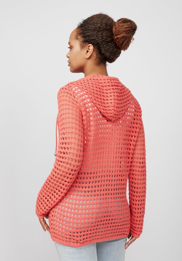 Кардиган вязаный с капюшоном на молнии шир.  580, рис. 27