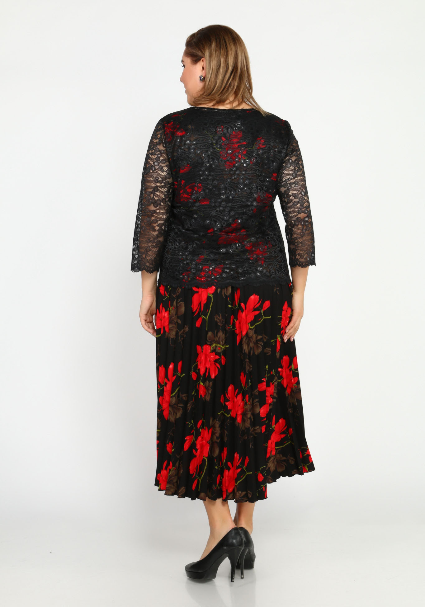Платье длиной макси с ярким цветочным принтом Bel Fiore, размер 50 - фото 3