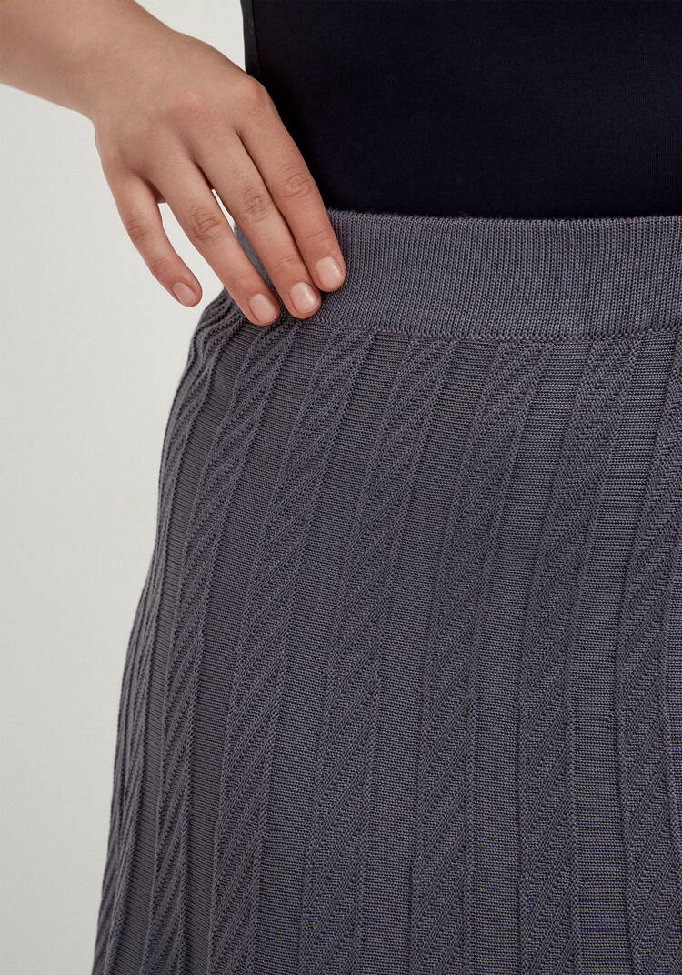 Юбка миди А-силуэта с переплетениями шир.  750, рис. 5