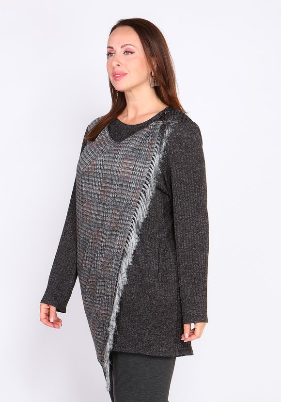 Кардиган с бахромой шир.  580, рис. 2