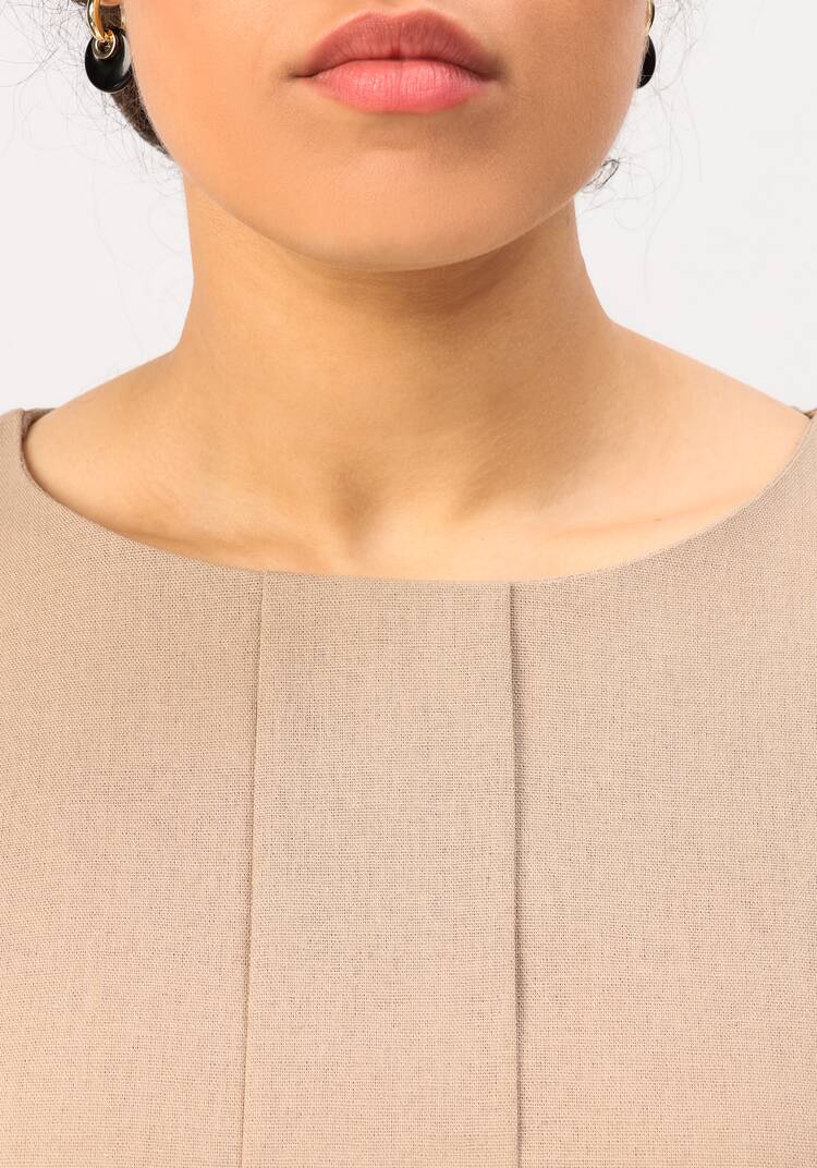 Платье свободного кроя с мягкими складками шир.  750, рис. 5