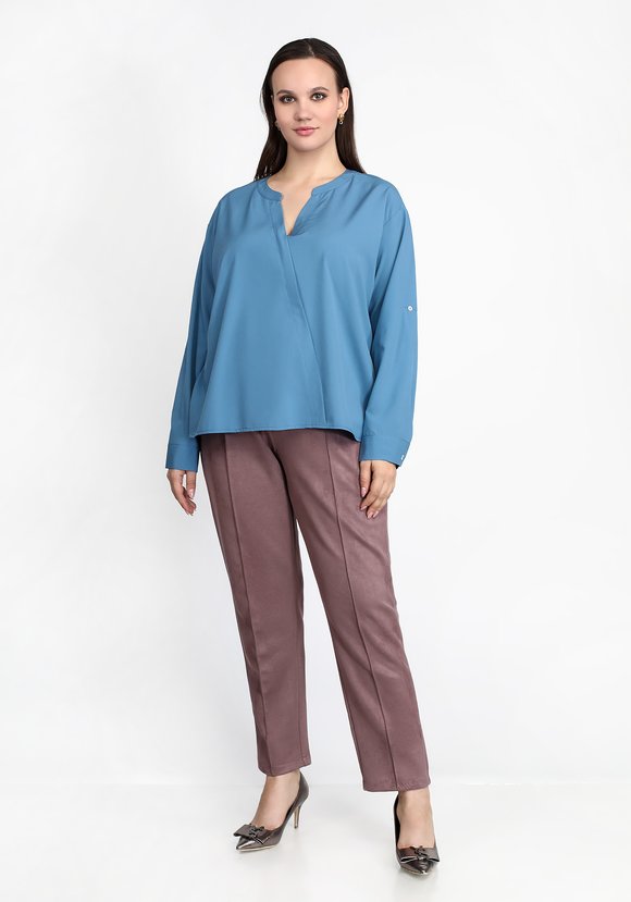 Блуза Приятная палитра шир.  580, рис. 17