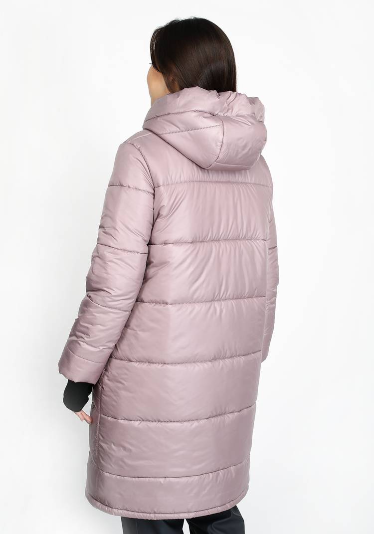 Пальто стеганое с трикотажными манжетами шир.  750, рис. 3