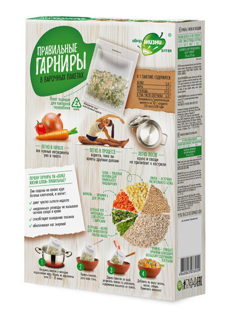 Набор Правильные гарниры, 4 шт. шир.  750, рис. 25