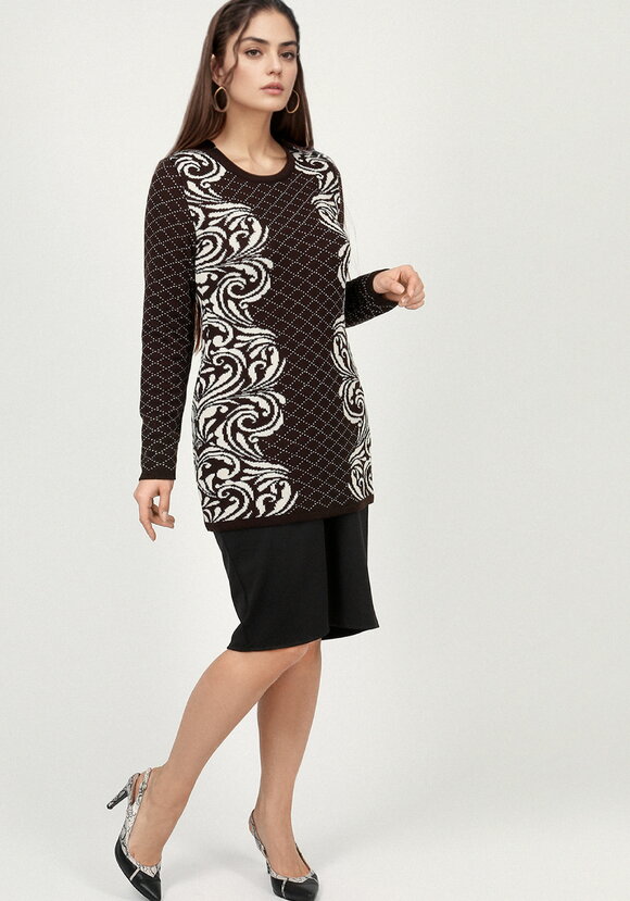 Туника с принтом Узоры шир.  580, рис. 7