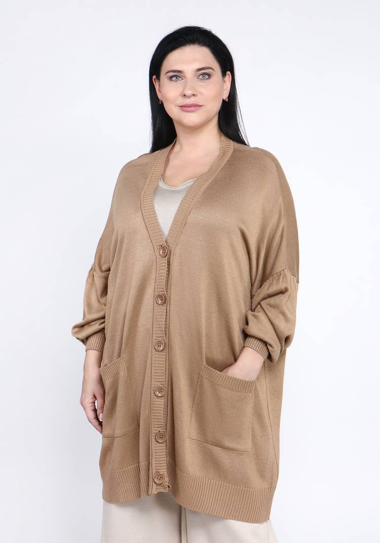 Кардиган оверсайз на пуговицах шир.  750, рис. 9