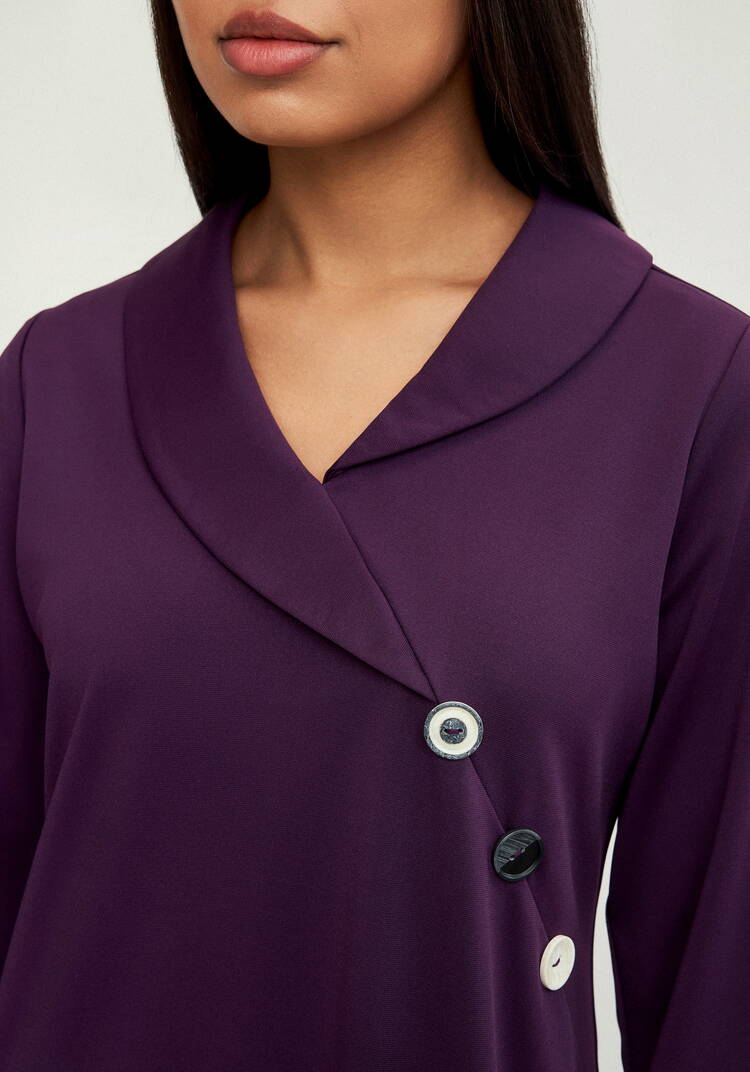 Платье с декоративными пугoвицами шир.  750, рис. 5