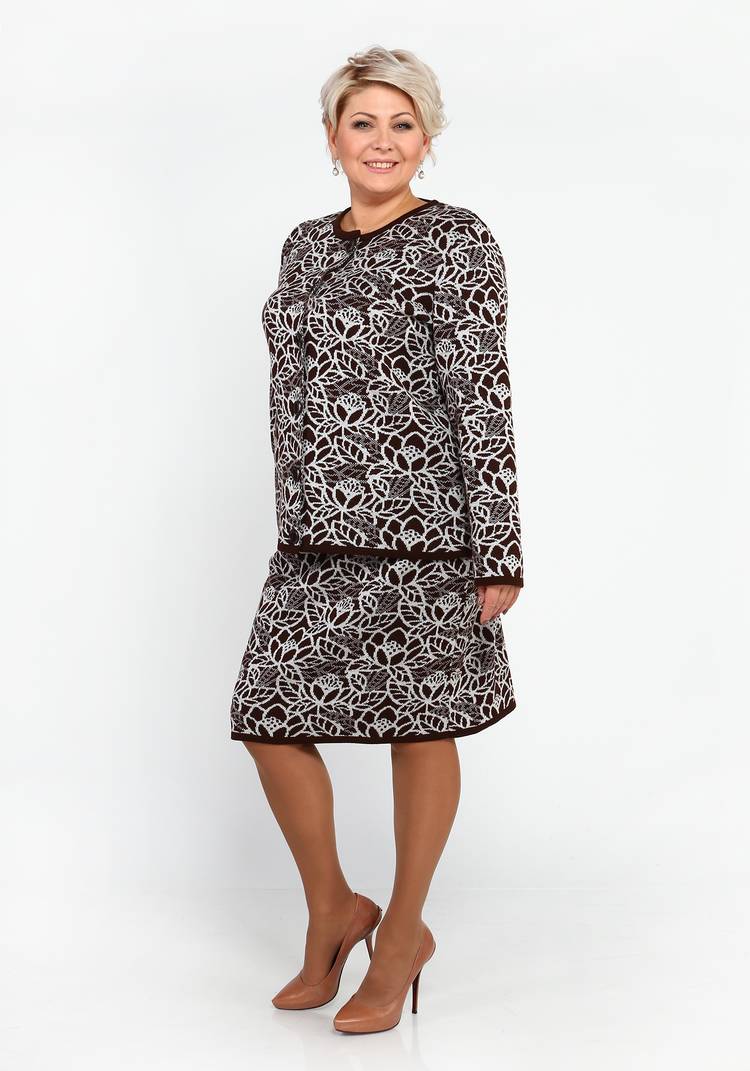 Юбка трикотажная с принтом шир.  750, рис. 5