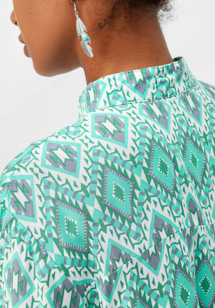 Блуза с геометрическим рисунком шир.  750, рис. 22