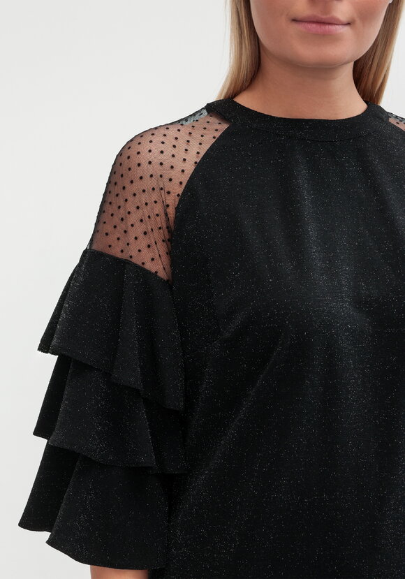 Платье с рукавом волан шир.  580, рис. 5