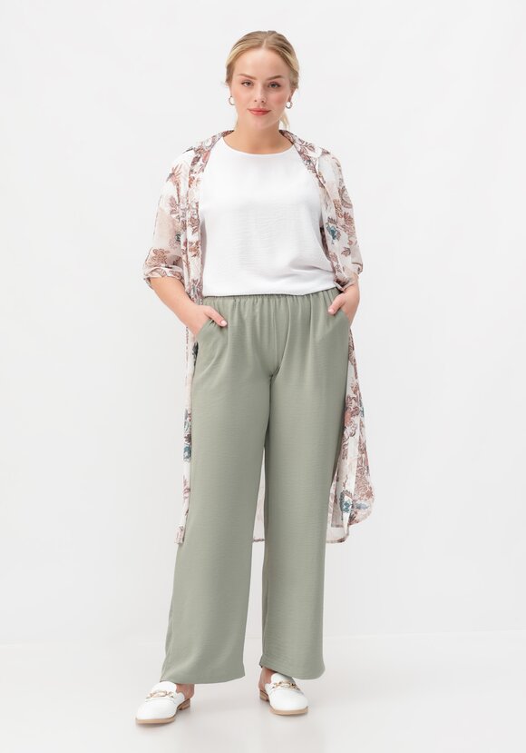 Брюки палаццо на резинке шир.  580, рис. 33