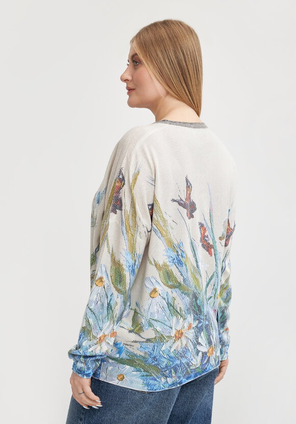 Джемпер с художественным рисунком Агата шир.  580, рис. 9