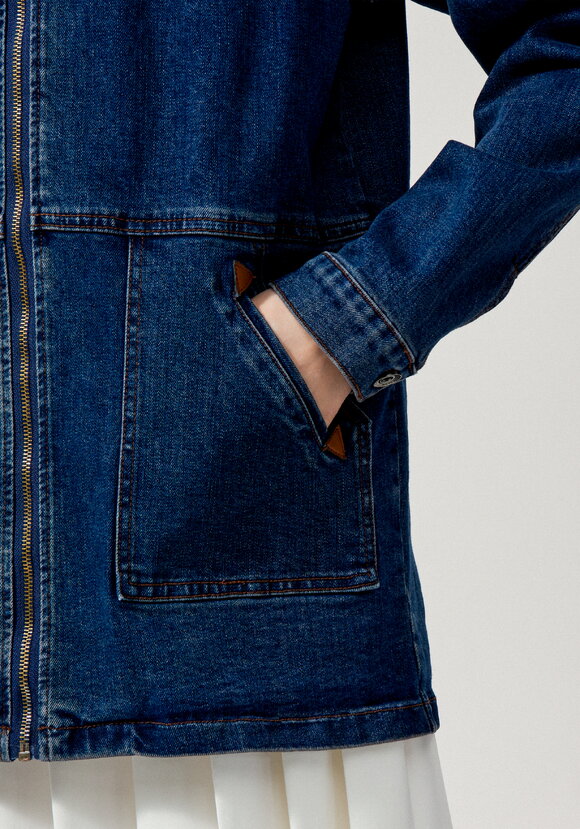 Джинсовая куртка с капюшоном шир.  580, рис. 25