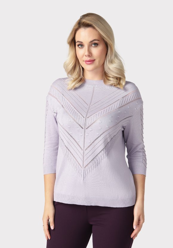 Джемпер ажурный со спущенным рукавом шир.  580, рис. 25